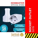 Kenmaster Steker 507B / Colokan Listrik / Colokan Saklar