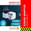 Kenmaster Steker XX-407A (WA-9) SNI Colokan Listrik / Colokan Saklar