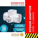 Kenmaster Steker 203B / Steker Cabang Colokan Listrik / Colokan Saklar
