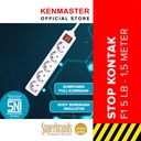 Kenmaster Stop Kontak F1 - 5 Lubang Stopkontak Colokan Listrik Colokan 5 Lubang F1 Putih