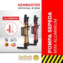 Kenmaster Pompa Sepeda Mini Aluminium KM-314A / Pompa Ban Sepeda / Pompa Balon / Pompa Mini / Air Pump