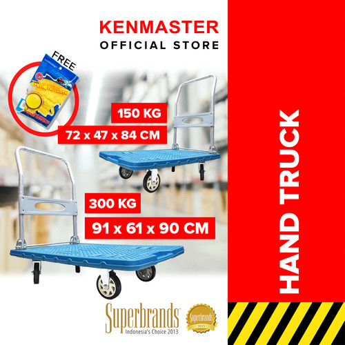 Kenmaster Hand Truck Trolley 300KG KM4311 Troli Serbaguna Lipat dorong