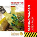 Kenmaster Sarung Tangan Karet Palm Hijau Kuning - Sarung Tangan Cuci Piring Household Rubber Gloves Sarung Tangan Latex