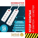 Kenmaster Stop Kontak F1-66 - 6 Lubang Switch Stopkontak Colokan Listrik Colokan