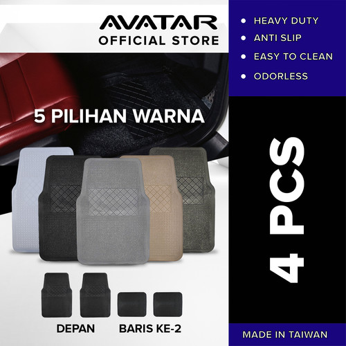 AVATAR Karpet Mobil / Alas Mobil / Keset Mobil - 5001 - 2 Baris 4 Pcs