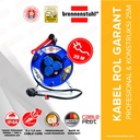 Brennenstuhl Kabel Roll 25 Meter Garant IP44 - KBRL04 / Kabel Roll 3 Lubang / Colokan Listrik / Teriminal Listrik / Kabel Sambung / Colokan Sambung