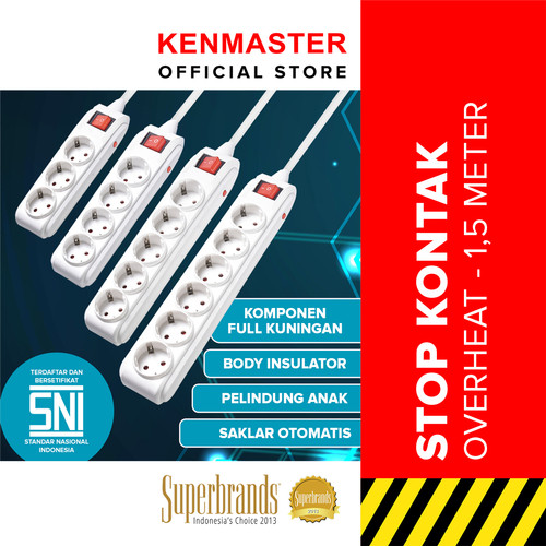 Kenmaster Stop Kontak Stopkontak Colokan Listrik Overheat SNI