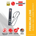 Brennenstuhl Stop Kontak 6 Lubang Premium Line 26.000A Surge Protection Adaptor 1,8 Meter / Surge Protector / Colokan Anti Petir / Colokan Listrik Anti Petir / Terminal Listrik / Stopkontak / Kabel Sambung / Colokan Sambung