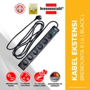Brennenstuhl Stop Kontak 6 Lubang Bremounta Switch 3 Meter / Stopkontak / Colokan Listrik / Terminal Listrik / Kabel Sambung / Colokan Sambung