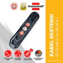 Brennenstuhl Stop Kontak 6 Lubang Eco Line 1,5 Meter Hitam / Stopkontak / Colokan Listrik / Terminal Listrik / Kabel Sambung / Colokan Sambung