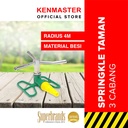Kenmaster Water Sprinkler Springkler Sprayer Nozzle Air 3 Cabang / Keran Taman / Kran Taman / Keran Tanaman / Kran Tanaman / Alat Berkebun