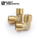 1/4" Male Thread Elbow Fitting Connector Knee Brass Nipple Elbow Drat Luar Kuningan Size 1/4 x 1/4 Inch