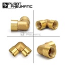 3/8" Female Thread Elbow Fitting Connector Knee Brass Nipple Elbow Drat Dalam Kuningan Size 3/8 x 3/8 Inch