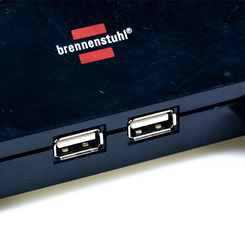 Brennenstuhl Desktop Charger Power 2 Lubang + USB / Charger Desktop / Casan Desktop - Black