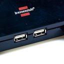 Brennenstuhl Desktop Charger Power 2 Lubang + USB / Charger Desktop / Casan Desktop - Black