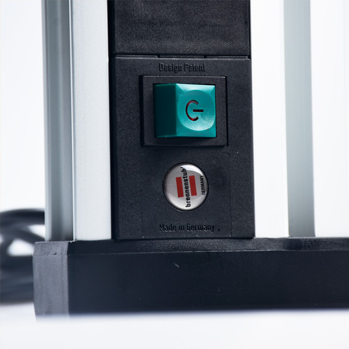 Brennenstuhl Stop Kontak 4 Lubang + 2 Lubang USB Alu Office Line 1,8 Meter Hitam / Stopkontak / Colokan Listrik / Terminal Listrik / Kabel Sambung / Colokan Sambung
