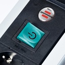 Brennenstuhl Stop Kontak 10 Lubang Premium Alu Line Switch 3 Meter Black / Stopkontak / Colokan Listrik / Terminal Listrik / Kabel Sambung / Colokan Sambung