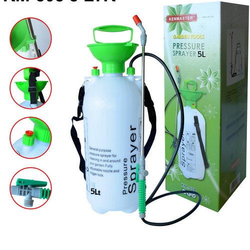 Kenmaster Botol Pressure Sprayer - 5 Liter KM505 / Botol Semprotan / Spray Penyiram Tanaman / Semprotan Tanaman / Semprotan Burung / Alat Semprotan / Spray Bottle / Bottle Garden Tools / Alat Berkebun