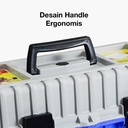 Kenmaster Tool Box Plastik 17 Inch / Toolbox Plastik / Tempat Penyimpanan Perkakas / Tempat Penyimpanan Multifungsi - Kotak Perkakas - Kotak Serbaguna - Kotak Peralatan