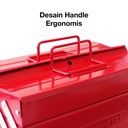 Kenmaster Tool Box Besi 2 Susun Merah / Biru / Toolbox Besi / Tempat Penyimpanan Perkakas / Tempat Penyimpanan Multifungsi - Kotak Perkakas - Kotak Serbaguna - Kotak Peralatan