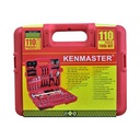 Kenmaster Tool Kit Set 110 pcs - RED / Kunci Sok Set / Kunci Peralatan / Toolkit Set / Tool Kit Perkakas / Tool Box / Toolbox - Kotak Peralatan