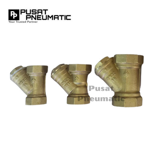 3/8" Y Strainer Kuningan / Saringan Kuningan Size 3/8 Inch