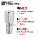 PF 20 Air Quick Release Joint Coupling Coupler Male Connector Compressor Drat Female 1/4" Inch Type PF20