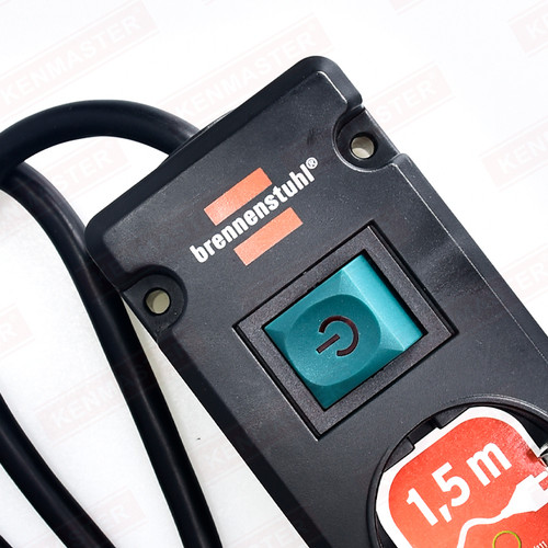 Brennenstuhl Stop Kontak 4 Lubang Bremounta Switch 1,5 Meter / Stopkontak / Colokan Listrik / Terminal Listrik / Kabel Sambung / Colokan Sambung