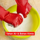 Kenmaster Sarung Tangan PVC Merah 14 Inch - Sarung Tangan PVC Tebal Sarung Tangan Karet PVC
