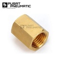 3/8" Female Thread Straight Fitting Connector Sock Drat Nepel Brass Socket Nipple Drat Dalam Kuningan Size 3/8 x 3/8 Inch