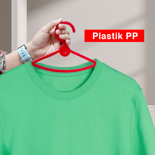 Gantungan Baju Anak H03 Warna - Hanger Beauty 6 Pcs / Set