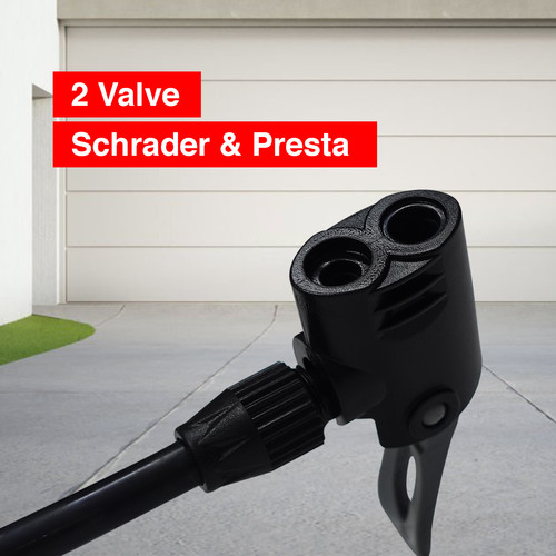 Kenmaster Pompa Sepeda Hitam KM-5435 Besi / Pompa Ban Sepeda Motor / Pompa Balon / Pompa Motor / Pompa Mobil / Air Pump