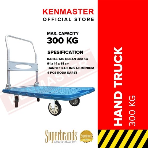 Kenmaster Hand Truck Trolley 300KG KM4311 Troli Serbaguna Lipat dorong