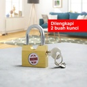 Kenmaster Gembok Samping 2PCS - 16 MM Gembok Anti Maling Gembok Pagar Kunci Gembok Kuningan