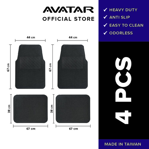 AVATAR Karpet Mobil / Alas Mobil / Keset Mobil - 5001 - 2 Baris 4 Pcs