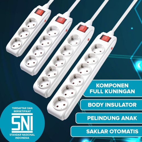Kenmaster Stop Kontak Stopkontak Colokan Listrik Overheat SNI