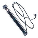 Brennenstuhl Stop Kontak 12 Lubang Premium Alu Line Technics Switch 3 Meter / Stopkontak / Colokan Listrik / Terminal Listrik / Kabel Sambung / Colokan Sambung