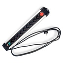 Brennenstuhl Stop Kontak 10 Lubang Premium Alu Line Switch 3 Meter Black / Stopkontak / Colokan Listrik / Terminal Listrik / Kabel Sambung / Colokan Sambung