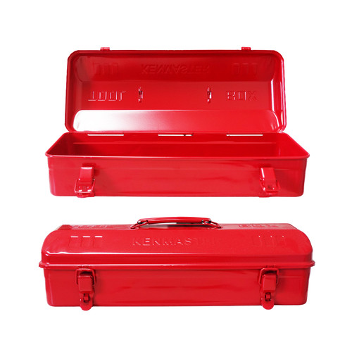Kenmaster Tool Box Besi 1 Susun Merah / Biru / Toolbox Besi / Tempat Penyimpanan Perkakas / Tempat Penyimpanan Multifungsi - Kotak Perkakas - Kotak Serbaguna - Kotak Peralatan