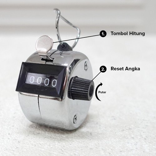 Alat Hitung Cepat 4 Digit / Hand Tally Counter / Alat Hitung Elektronik / Alat Hitung Digital / Hand Counter / Alat Dzikir / Tasbih
