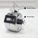Alat Hitung Cepat 4 Digit / Hand Tally Counter / Alat Hitung Elektronik / Alat Hitung Digital / Hand Counter / Alat Dzikir / Tasbih