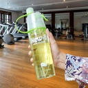 Botol Minum 600ml Plastik Sprayer / Botol Minum Portable Semprot / Botol Minum Olahraga