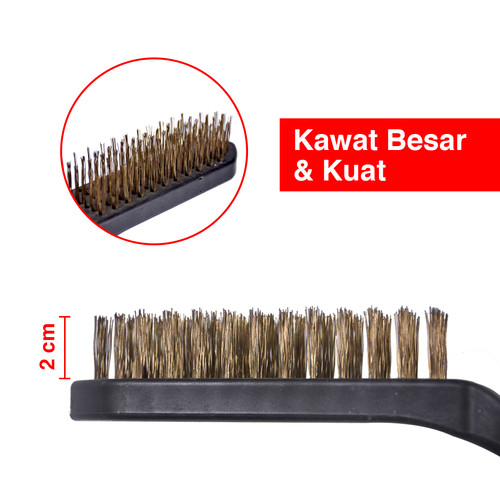 Xander Sikat Kawat XD-1189 Baja Kuningan Uk Besar
