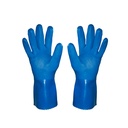 Hunter Sarung Tangan PVC Biru 16 Inch - Sarung Tangan PVC Tebal Sarung Tangan Karet PVC