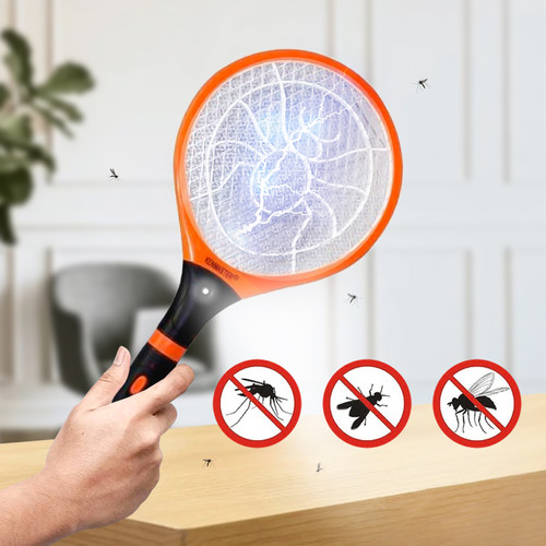 Kenmaster Raket Nyamuk plus Senter LED KM 559 / Raket Serangga / Raket Lalat - Pembasmi Serangga - Mosquito Killer