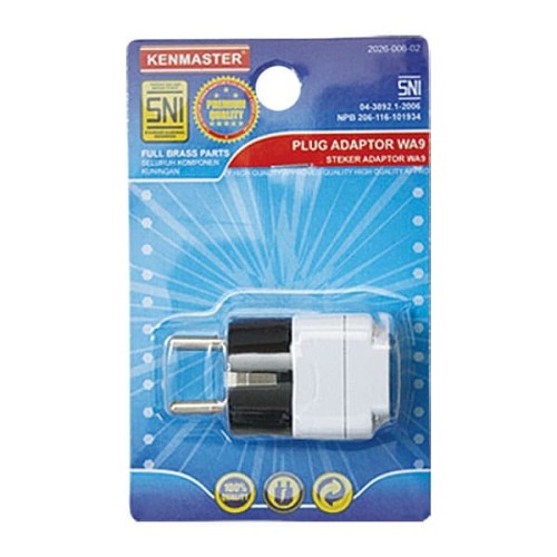 Kenmaster Steker XX-407A (WA-9) SNI Colokan Listrik / Colokan Saklar