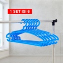 Kenmaster Gantungan Baju Warna Hanger H04 1 Set - 6 Pcs
