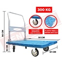 Kenmaster Hand Truck Trolley 300KG KM4311 Troli Serbaguna Lipat dorong