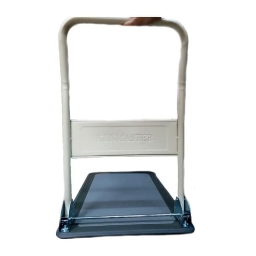 Kenmaster Hand Truck 150 / 300 KG Besi Roda Nylon - Troli Barang - Troli Lipat Dorong Biru / Dorongan Barang