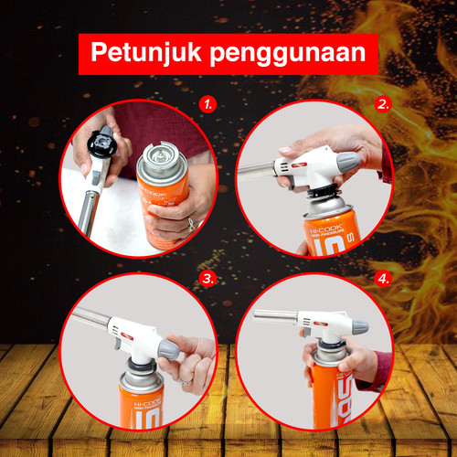 Kenmaster Gas Torch KM-920 Pematik Gas Gas Torch Portable Flame Gun Alat Bakar Korek Api Las